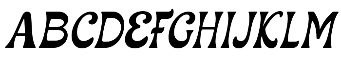 Marklier Italic Font UPPERCASE