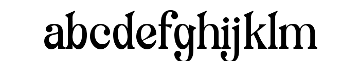 Marlborough Regular Font LOWERCASE