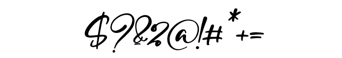 Marliana Alisha Italic Font OTHER CHARS