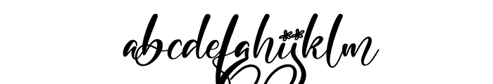 Marliana Alisha Italic Font LOWERCASE