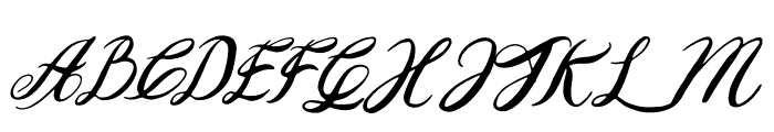 Marlina Italic Font UPPERCASE