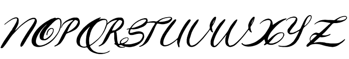 Marlina Italic Font UPPERCASE