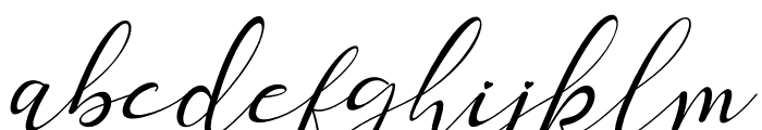 Marllisha Italic Font LOWERCASE