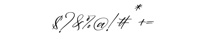 Marlosta Hanista Italic Font OTHER CHARS