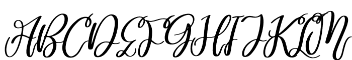 Marlyta Lovely Italic Font UPPERCASE
