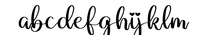 Marlyta Lovely Font LOWERCASE