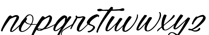 Marmhott Jengala Italic Font LOWERCASE