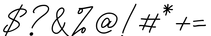 Marnilla Signature Font OTHER CHARS