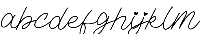 Marnilla Signature Font LOWERCASE