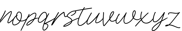 Marnilla Signature Font LOWERCASE