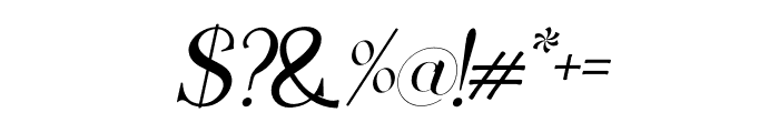 Maroba Italic Italic Font OTHER CHARS
