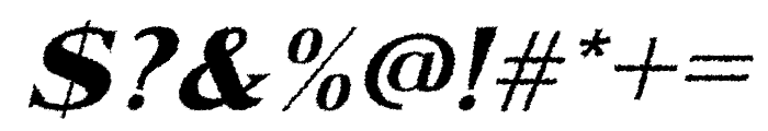 Marques Rough Italic Font OTHER CHARS