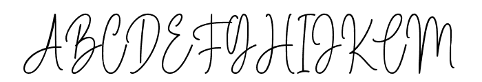 Marselin Signature Font UPPERCASE