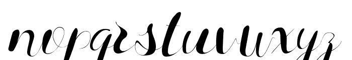 Marseline-Regular Font LOWERCASE