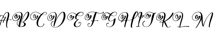 Marsha Beauty Italic Font UPPERCASE