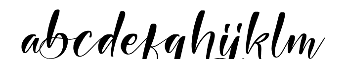 Marsha Beauty Italic Font LOWERCASE