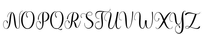 Marshelina Script Font UPPERCASE