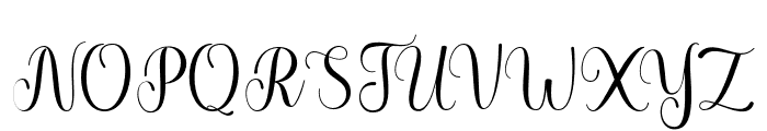 MarshelinaScript Font UPPERCASE