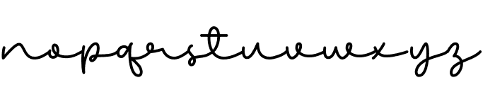 Marshmallow Monoline Font LOWERCASE