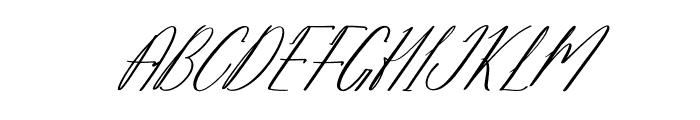 Marstezio Italic Font UPPERCASE