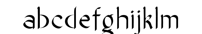 Martend-Regular Font LOWERCASE