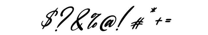 Marthalica Italic Font OTHER CHARS