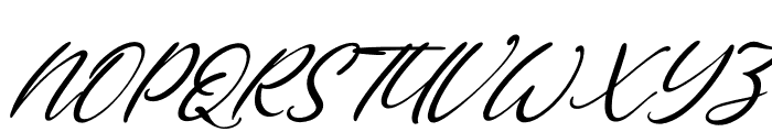 Marthalica Italic Font UPPERCASE
