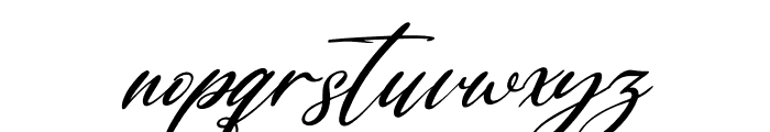Marthalica Italic Font LOWERCASE