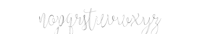 Marthina Inline Script Regular Font LOWERCASE