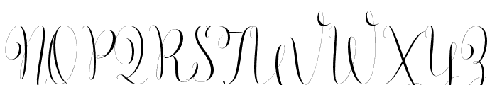 Marthina Script Regular Font UPPERCASE