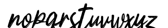 MarthoniBrush Font LOWERCASE