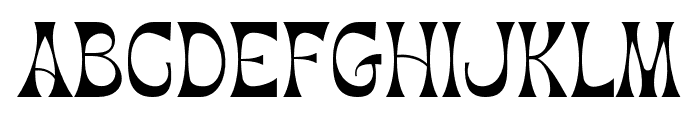 Marthy-Regular Font UPPERCASE
