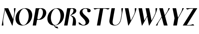 Marvella Typeface Italic Regular Font UPPERCASE
