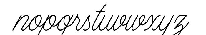 Marvelous Monoline Regular Font LOWERCASE