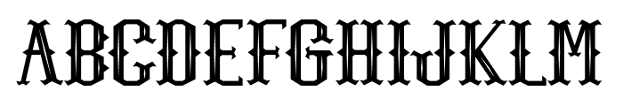Marvin Bright Carved Font UPPERCASE