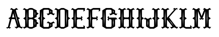 Marvin Bright Carved Font LOWERCASE