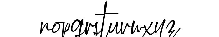 Marwah Signature Font LOWERCASE