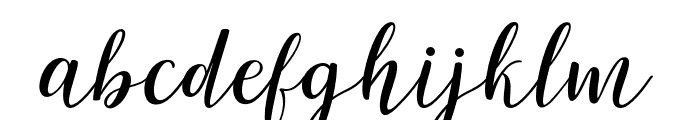 MaryshaScript Font LOWERCASE