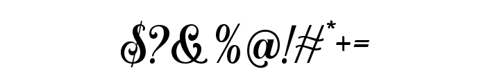 Marysville-Italic Font OTHER CHARS