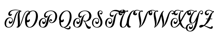 Marysville-Italic Font UPPERCASE