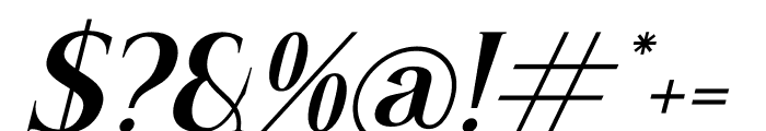 Mascefla Italic Font OTHER CHARS