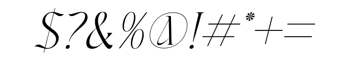 Masconia Italic Font OTHER CHARS