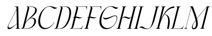 Masconia Italic Font LOWERCASE