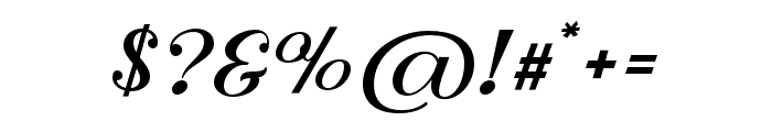Masculine-Slanted Font OTHER CHARS