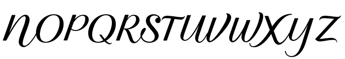 Masculine-Slanted Font UPPERCASE