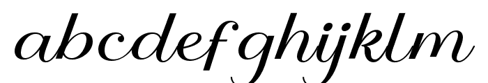 Masculine-Slanted Font LOWERCASE