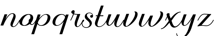 Masculine-Slanted Font LOWERCASE