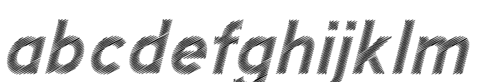 Mashetic Scribble Italic Font LOWERCASE