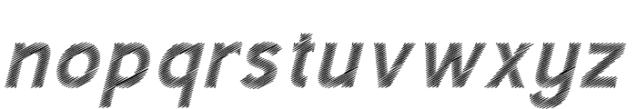 Mashetic Scribble Italic Font LOWERCASE