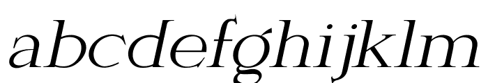 Masmobius Italic Font LOWERCASE